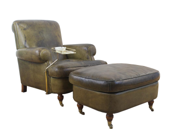 Poltrona Club Baxter con tavolino fumo 